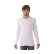 Gezellig Gebreide Trui Pullover Emporio Armani , White , Heren