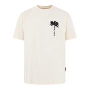 Heren The Palm T-Shirt Wit Palm Angels , White , Heren