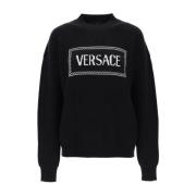 Sweatshirts Versace , Black , Dames