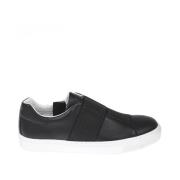 Lage Sneaker Zwart Armani Jeans , Black , Heren