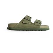 Sliders Birkenstock , Green , Heren