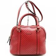 Pre-owned Leather totes Gucci Vintage , Red , Dames