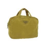 Pre-owned Nylon handbags Prada Vintage , Yellow , Dames