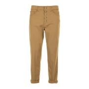 Cropped Jeans Dondup , Beige , Dames