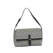 Pre-owned Canvas shoulder-bags Burberry Vintage , Gray , Dames