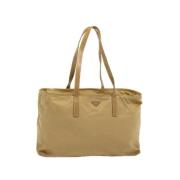 Pre-owned Nylon prada-bags Prada Vintage , Beige , Dames