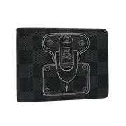 Pre-owned Coated canvas wallets Louis Vuitton Vintage , Black , Dames