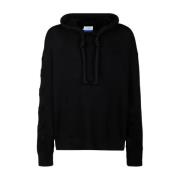 Zwart 3D Diag Gebreide Hoodie Off White , Black , Heren