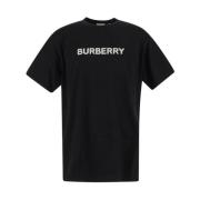 Katoenen Logo T-Shirt Burberry , Black , Heren