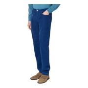 Straight Jeans Massimo Alba , Blue , Heren