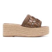 Platform Espadrilles voor zomerstijl Paloma Barceló , Brown , Dames