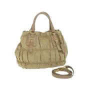 Pre-owned Nylon prada-bags Prada Vintage , Beige , Dames