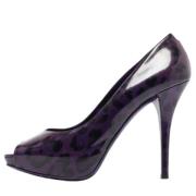 Pre-owned Leather heels Dolce & Gabbana Pre-owned , Purple , Dames