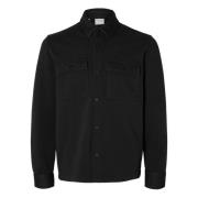 Klassieke Overhemdjasje voor Heren Selected Homme , Black , Heren