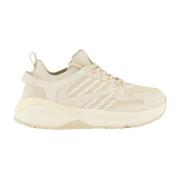 Dames Lace-Up Low Top Sneakers Dsquared2 , Beige , Dames