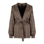 Elegant Loose Fit Jas Pinko , Brown , Dames