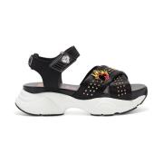 Flaming Sandal Trendy Sneakers Ed Hardy , Black , Dames