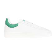 Groene leren Baseshot sneakers Lacoste , White , Heren