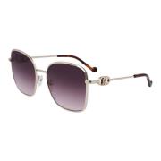 Gold/Violet Shaded Sunglasses Lj155S Liu Jo , Yellow , Dames