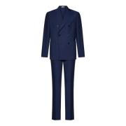 Single Breasted Suits Boglioli , Blue , Heren