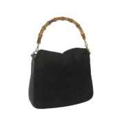 Pre-owned Suede gucci-bags Gucci Vintage , Black , Dames