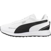 Heren Road Rider Leren Sneakers Puma , White , Heren