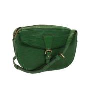 Pre-owned Leather shoulder-bags Louis Vuitton Vintage , Green , Dames