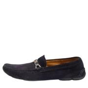Pre-owned Suede flats Armani Pre-owned , Blue , Heren
