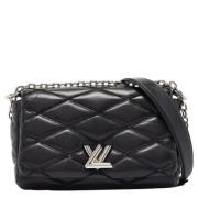 Pre-owned Leather louis-vuitton-bags Louis Vuitton Vintage , Black , D...