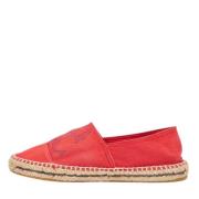 Pre-owned Canvas flats Carolina Herrera Pre-owned , Red , Dames