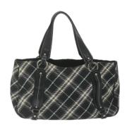 Pre-owned Canvas totes Burberry Vintage , Black , Dames