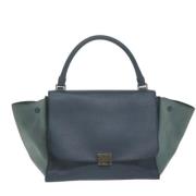 Pre-owned Suede handbags Celine Vintage , Blue , Dames