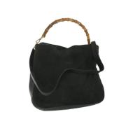 Pre-owned Suede gucci-bags Gucci Vintage , Black , Dames