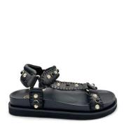 Flat Sandals ASH , Black , Dames