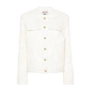 Light Jackets Semicouture , White , Dames