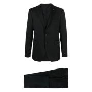 Single Breasted Suits Tagliatore , Black , Heren