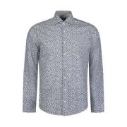 Slim Fit Bloemenprint Shirt ROY Robson , Blue , Heren