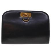 Pre-owned Leather shoulder-bags Salvatore Ferragamo Pre-owned , Black ...