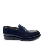 Handgemaakte Blauwe Leren Mocassin Green George , Blue , Heren