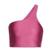 One-shoulder crop top Adidas Originals , Pink , Dames