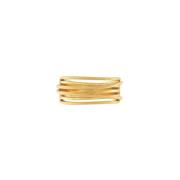 Elegante Goud Vergulde Slimme Wrap Ring Dansk Copenhagen , Yellow , Da...