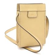 Pre-owned Leather clutches Chloé Pre-owned , Beige , Dames