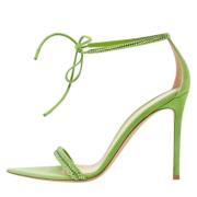 Pre-owned Suede sandals Gianvito Rossi Pre-owned , Green , Dames