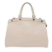 Pre-owned Leather handbags Louis Vuitton Vintage , White , Dames