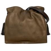 Pre-owned Leather shoulder-bags Loewe Pre-owned , Brown , Dames