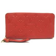 Pre-owned Cotton wallets Louis Vuitton Vintage , Red , Dames
