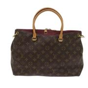 Pre-owned Canvas handbags Louis Vuitton Vintage , Brown , Dames