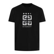 Slimfit Logo T-Shirt Zwart Givenchy , Black , Heren