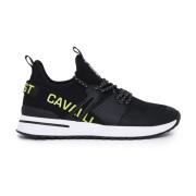 Zwarte Sneakers Schoenen Just Cavalli , Black , Heren
