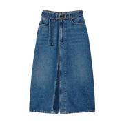 Denim Skirts Twinset , Blue , Dames